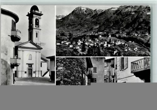 Canobbio Gesamtansicht Kirche Ortsansicht Gasse 3-Bildaufnahme