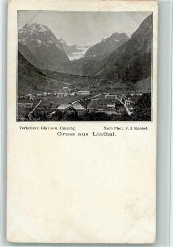 Linthal Verkehrsv. Glarus und Umgebung Gruss aus Linthal