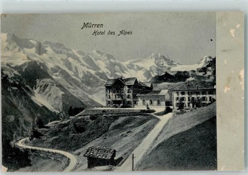 Mürren 1908 Hotel des Alpes