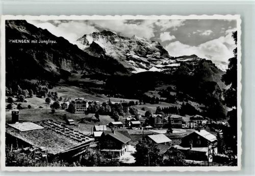 Wengen 1906 mit Jungfrau