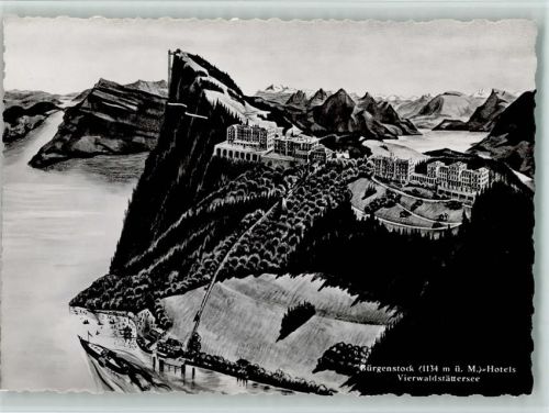 Bürgenstock Vierwaldstättersee Berghaus restaurant Hammetschand