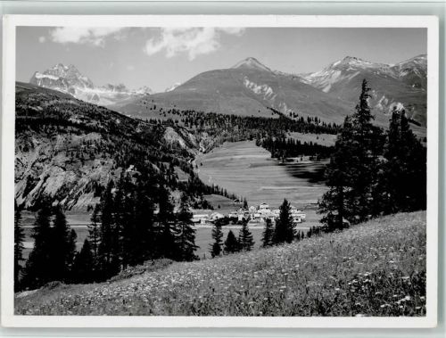 Madulain im Engadin mit Piz Kesch