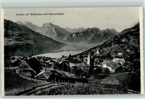 8873 Amden - mit Walensee und Glarneralpen