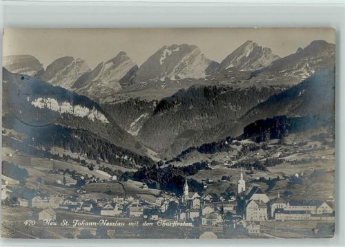 9652 Neu St. Johann 1916 - Nesslau mit den Churfirsten