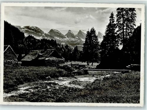 9658 Wildhaus - Kurgebiet Obertoggenburg Säntisthur Aelpli mit Churfirsten