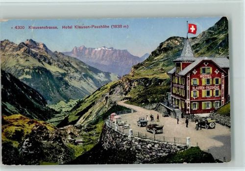 Klausen Klausenstrasse Hotel Klausen-Passhöhe Wappen Oldtimer