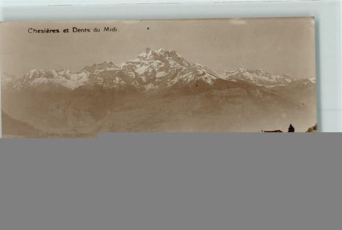 Chesières 1923 et Dents du Midi