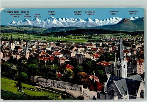 Biel/Bienne Finsteraarhorn Eiger Mönch Jungfrau Breithorn Gspaltenhorn Blüemlisalp Doldenhorn