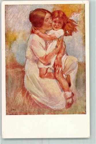 Mutter und Kind sign. P Chiesa