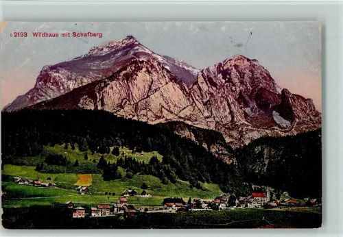 9658 Wildhaus 1919 - mit Schafberg