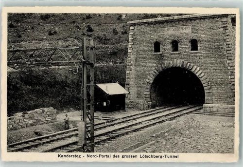Kandersteg Nord Portal des grossen Lötschberg Tunnel