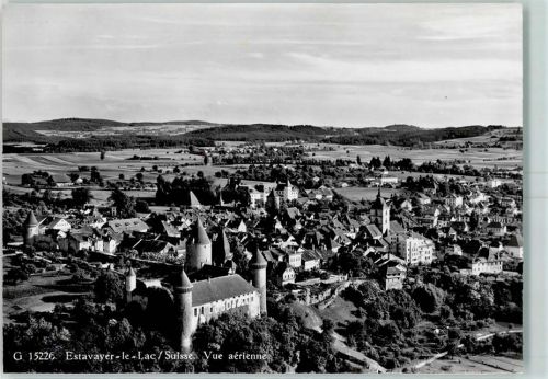Estavayer-le-Lac Vue aerienne Fliegeraunfahme