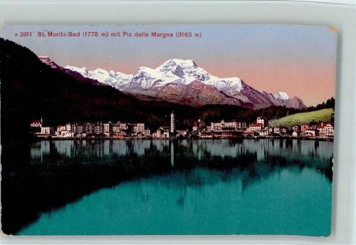 St. Moritz 1925 Bad mit Piz della Margna