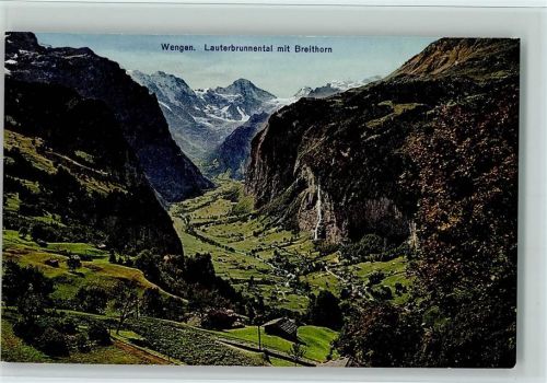Wengen Lauterbrunnental mit Breithorn