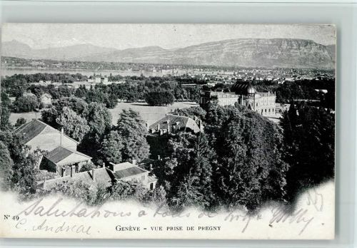 Genève Vue prise de Pregny