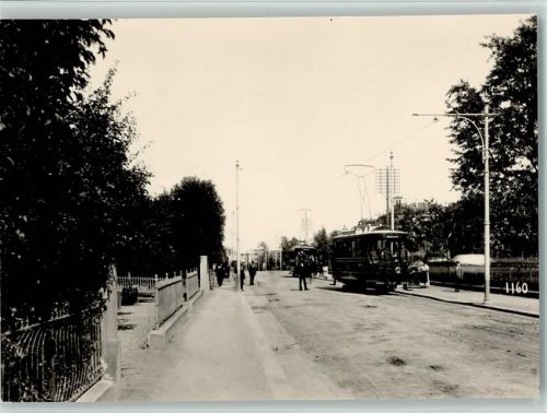 St. Gallen Trambahn Linie Bahnhof-Krontal Kreuzungsstelle auf der Rorschacherstraße beim Bürgerspital