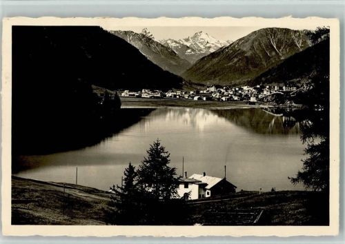 Davos Dorf Blick über den See
