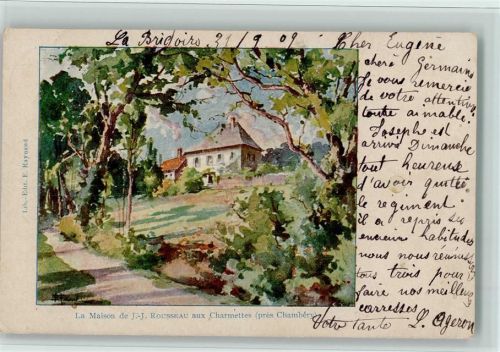 Champéry La Maison de J.J. Rousseau aux Charmettes près Champéry