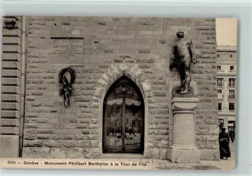 Genève Denkmal Philibert Berthelier Tour de I'lle