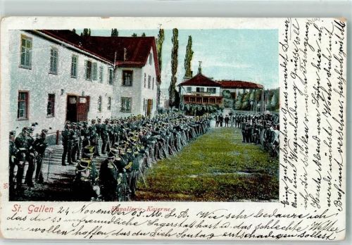 St. Gallen 1905 Kavallerie Kaserne AK