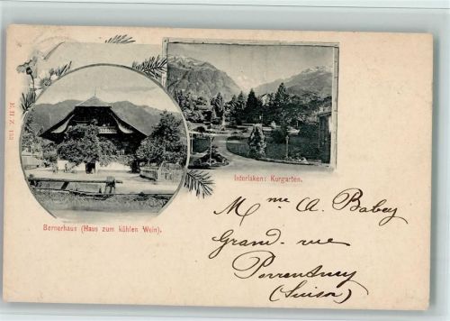 Interlaken Bernerhaus (Haus zum kühlen Wein) Kurgarten