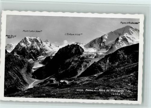 Arolla Alpe de Prazgras Mont Brulé Mont Collon L'Evêque Pigne d'Arolla