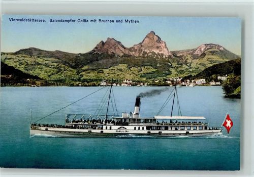 6440 Vierwaldstättersee - Salondampfer Gallia, Verlag Goetz 5633, gute Erhaltung AK