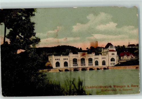 Wangen an der Aare 1907 Elektrizitätswerk