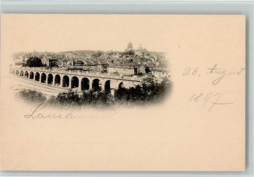 Lausanne 1897 Le Grand Pont