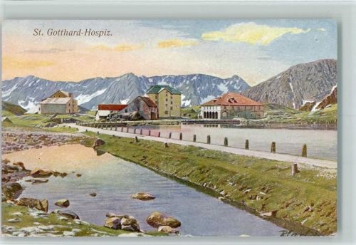 Wanderer Serie Nr. 7-7 - St. Gotthardbahn , Gotthard Hospiz