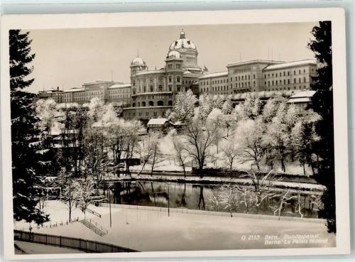 Bern Bundeshaus im Winter