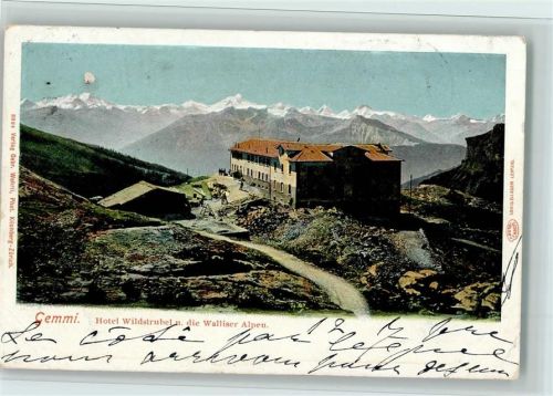 Gemmipass Wallis Hotel Wildstrubel und die Walliser Alpen
