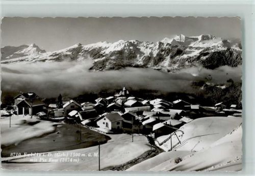 Feldis/Veulden Feldis mit Piz Fess Winteraufnahme