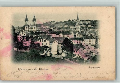9000 St. Gallen S. Gallo 1901 - Panorama