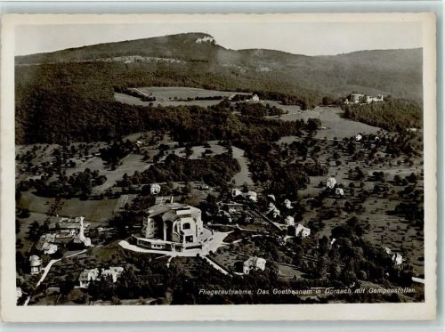 Dornach Fliegeraufnahme Goetheanum Gempenstollen