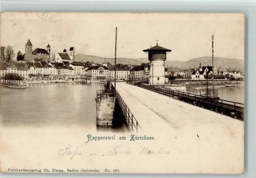 8640 Rapperswil SG 1901 - am Zürichsee