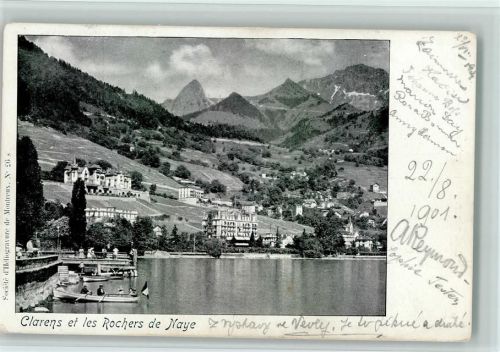 Clarens Clarens et les Rochers de Naye Briefmarke