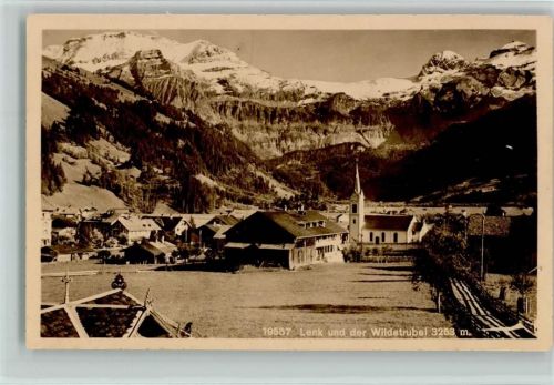 Lenk im Simmental 1918 und der Wildstrubel