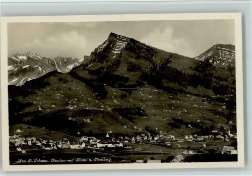 9652 Neu St. Johann - Nesslau mit Säntis und Stockberg