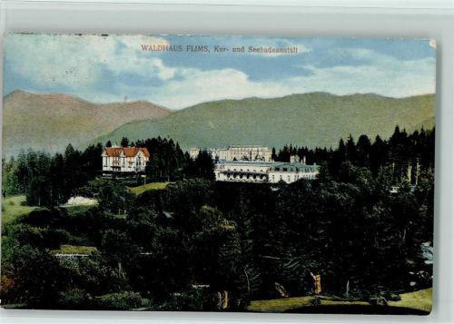 Flims Waldhaus 1913 Kur- und Seebadeanstalt