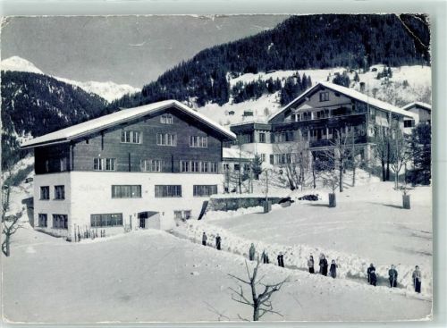 7250 Klosters Gebrauchsspuren Soldanella Präventorium und Ferienheim des Bezirkes Bülach Winter