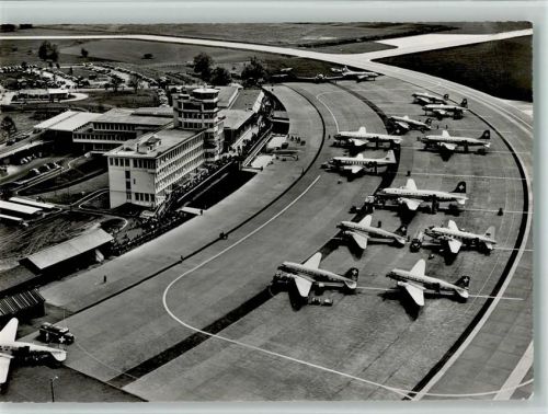 1950 Nr. 151 Fl. Photoglob-Wehrli , Flughafen Kloten AK