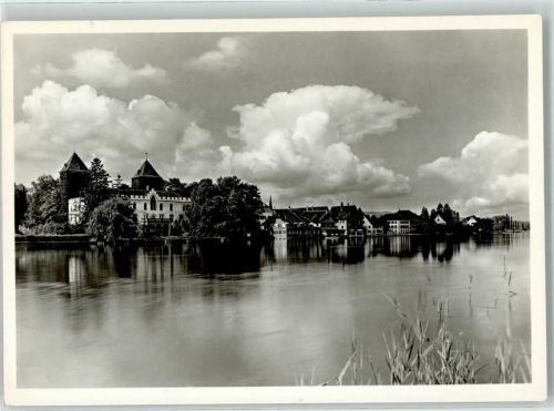 8274 Gottlieben 1966 Foto AK Hotel Drachenburg und Waaghaus AK
