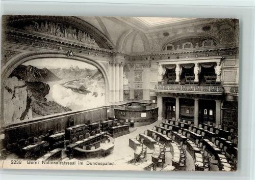 Bern Nationalratssaal im Bundespalast