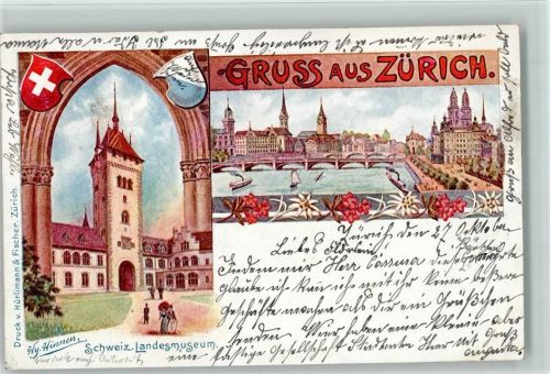Zürich 1898 Schweiz. Landesmuseum Hy. Hinnen