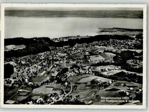 Grub AR Luftaufnahme mit Fünfländerblick und Bodensee