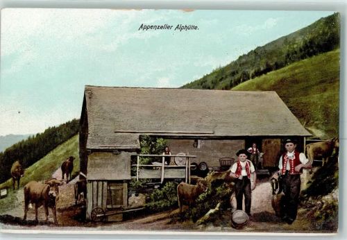 Appenzell Alphütte Tracht