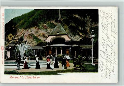 3800 Interlaken 1908 - Kursaal Springbrunnen