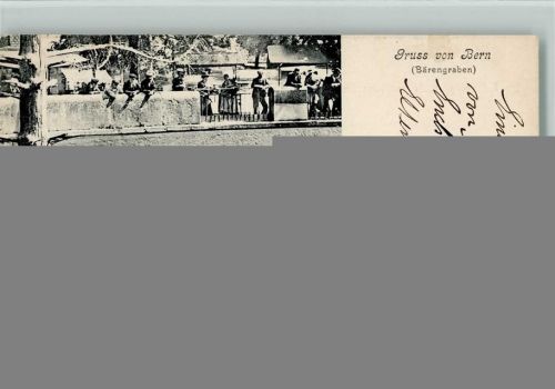 Bern 1906 Bärengraben Bären