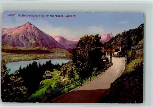 3803 Beatenberg - Gutshaus Pferdewagen umd der Niesen